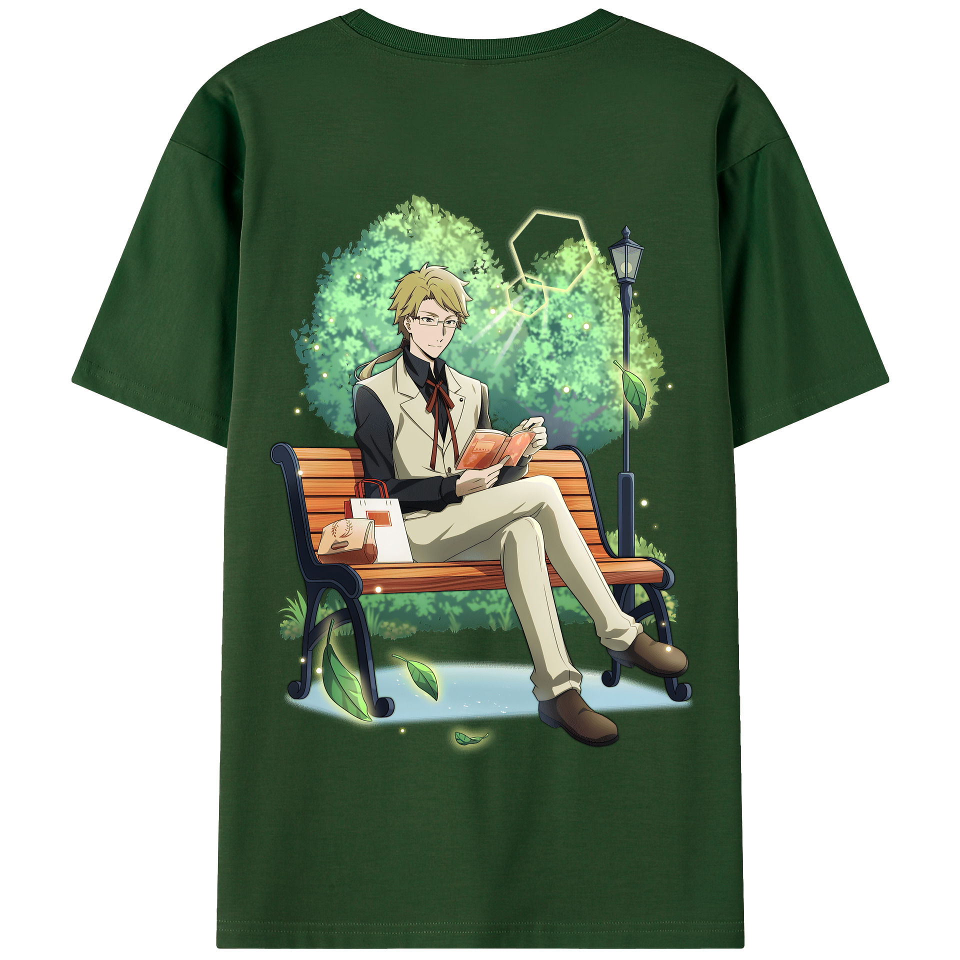 （画像用） 文豪ストレイドッグス Bungo Stray Dogs 綿100％半袖Tシャツ（背面プリント）